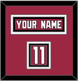 Arizona Nameplate & Number (Shoulder) - Home Red (2015-2022) - Triple Mat 3