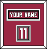 Arizona Nameplate & Number (Shoulder) - Home Red (2015-2022) - Triple Mat 3
