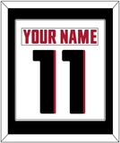 Atlanta Nameplate & Number (Back) Combined - Road White - Single Mat 2