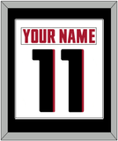 Atlanta Nameplate & Number (Back) Combined - Road White - Single Mat 2