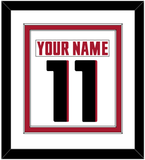 Atlanta Nameplate & Number (Back) Combined - Road White - Double Mat 1