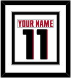 Atlanta Nameplate & Number (Back) Combined - Road White - Double Mat 2
