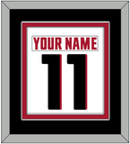 Atlanta Nameplate & Number (Back) Combined - Road White - Double Mat 4
