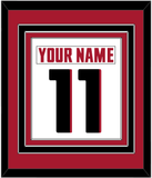 Atlanta Nameplate & Number (Back) Combined - Road White - Triple Mat 2