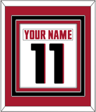 Atlanta Nameplate & Number (Back) Combined - Road White - Triple Mat 2