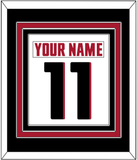 Atlanta Nameplate & Number (Back) Combined - Road White - Triple Mat 3