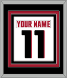 Atlanta Nameplate & Number (Back) Combined - Road White - Triple Mat 3