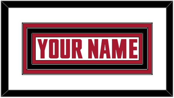 Atlanta Nameplate - Road White - Triple Mat 1