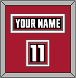 Atlanta Nameplate & Number (Shoulder) - Home Black - Triple Mat 3