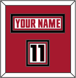 Atlanta Nameplate & Number (Shoulder) - Road White - Triple Mat 2