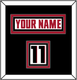 Atlanta Nameplate & Number (Shoulder) - Road White - Triple Mat 3