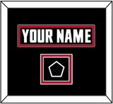 Atlanta Nameplate & Jersey Logo Patch - Home Black - Double Mat 2