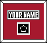 Atlanta Nameplate & Jersey Logo Patch - Home Black - Double Mat 3
