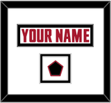 Atlanta Nameplate & Jersey Logo Patch - Road White - Double Mat 2