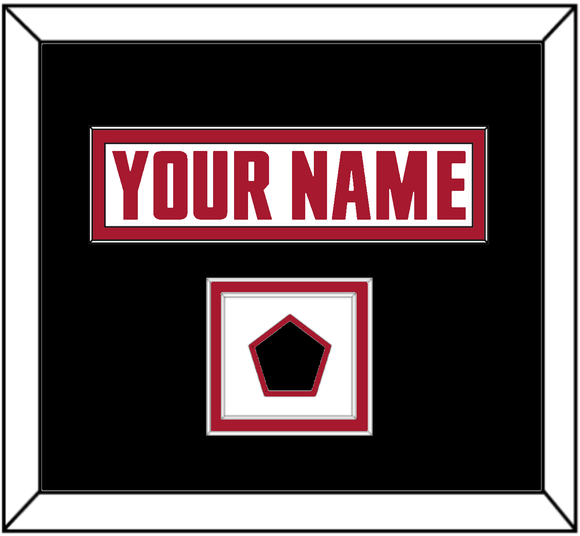 Atlanta Nameplate & Jersey Logo Patch - Road White - Double Mat 4