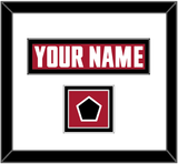 Atlanta Nameplate & Jersey Logo Patch - Alternate Red (2020-2022) - Double Mat 1