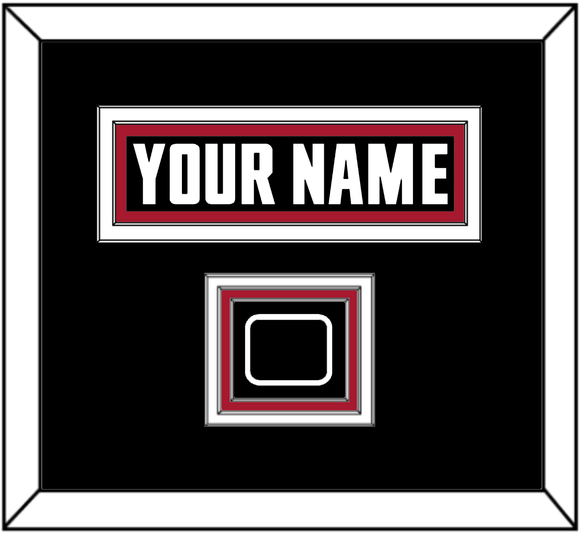 Atlanta Nameplate & Jersey Logo Patch - Home Black - Triple Mat 2