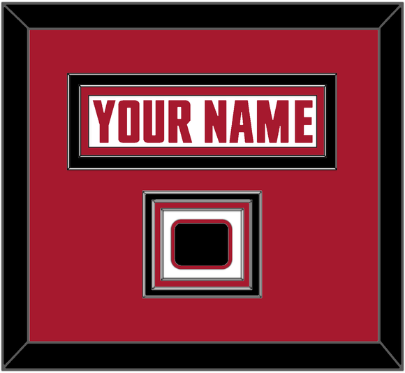 Atlanta Nameplate & Jersey Logo Patch - Road White - Triple Mat 2