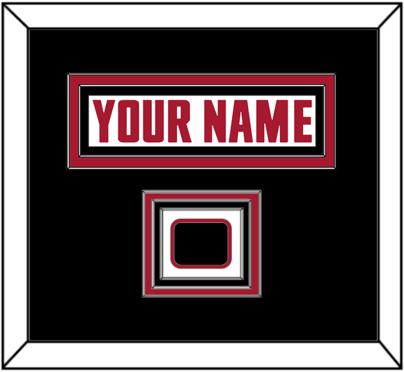 Atlanta Nameplate & Jersey Logo Patch - Road White - Triple Mat 3