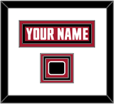 Atlanta Nameplate & Jersey Logo Patch - Alternate Red (2020-2022) - Triple Mat 1