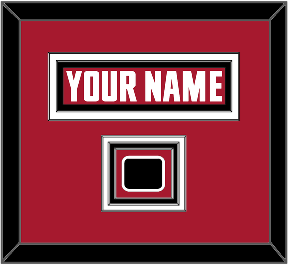 Atlanta Nameplate & Jersey Logo Patch - Alternate Red (2020-2022) - Triple Mat 2
