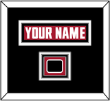 Atlanta Nameplate & Jersey Logo Patch - Alternate Red (2020-2022) - Triple Mat 3