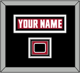 Atlanta Nameplate & Jersey Logo Patch - Alternate Red (2020-2022) - Triple Mat 3