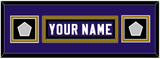 Baltimore Nameplate & Super Bowl XXXV & XLVII Jersey Patches - Home Purple - Double Mat 8