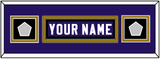 Baltimore Nameplate & Super Bowl XXXV & XLVII Jersey Patches - Home Purple - Double Mat 8