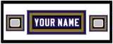 Baltimore Nameplate & Super Bowl XXXV & XLVII Jersey Patches - Home Purple - Triple Mat 2