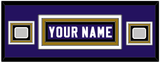 Baltimore Nameplate & 2 Super Bowl Jersey Patches - Home Purple - Triple Mat 4