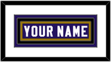 Baltimore Nameplate - Home Purple - Triple Mat 1
