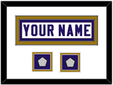 Baltimore Nameplate & Super Bowl XXXV & XLVII Jersey Patches - Road White - Double Mat 1