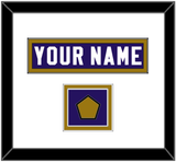 Baltimore Nameplate & Jersey Logo Patch - Home Purple Jersey - Double Mat 1