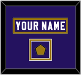Baltimore Nameplate & Jersey Logo Patch - Home Purple Jersey - Double Mat 2