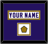 Baltimore Nameplate & Jersey Logo Patch - Road White Jersey - Double Mat 1