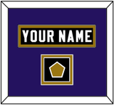 Baltimore Nameplate & Jersey Logo Patch - Alternate Black Jersey - Double Mat 1
