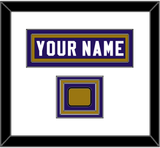 Baltimore Nameplate & Jersey Logo Patch - Home Purple Jersey - Triple Mat 1