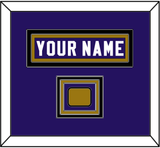 Baltimore Nameplate & Jersey Logo Patch - Home Purple Jersey - Triple Mat 2