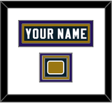 Baltimore Nameplate & Jersey Logo Patch - Alternate Black Jersey - Triple Mat 1