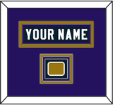 Baltimore Nameplate & Jersey Logo Patch - Alternate Black Jersey - Triple Mat 2
