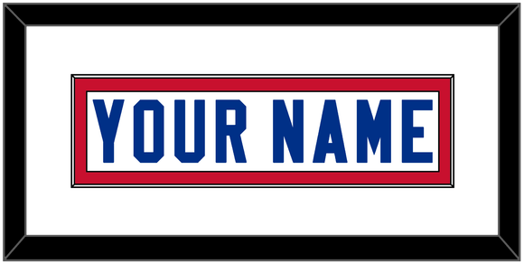 Buffalo Nameplate - Road White - Single Mat 1