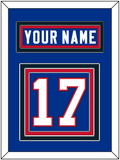 Buffalo Nameplate & Number (Back) - Home Blue - Triple Mat 2