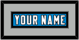 Carolina Nameplate - Home Blue - Single Mat 3