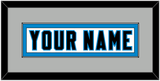 Carolina Nameplate - Road White - Single Mat 4