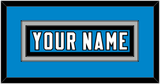 Carolina Nameplate - Home Blue - Double Mat 2