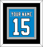 Carolina Nameplate & Number (Back) Combined - Home Blue - Double Mat 5