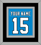 Carolina Nameplate & Number (Back) Combined - Home Blue - Double Mat 5