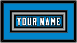 Carolina Nameplate - Home Blue - Triple Mat 2