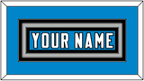 Carolina Nameplate - Home Blue - Triple Mat 2